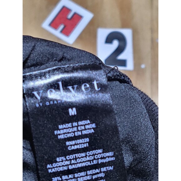 Velvet by Graham & Spencer Viviette Grommet Bomber Jacket Women M Zip @H2 - Picture 9 of 9